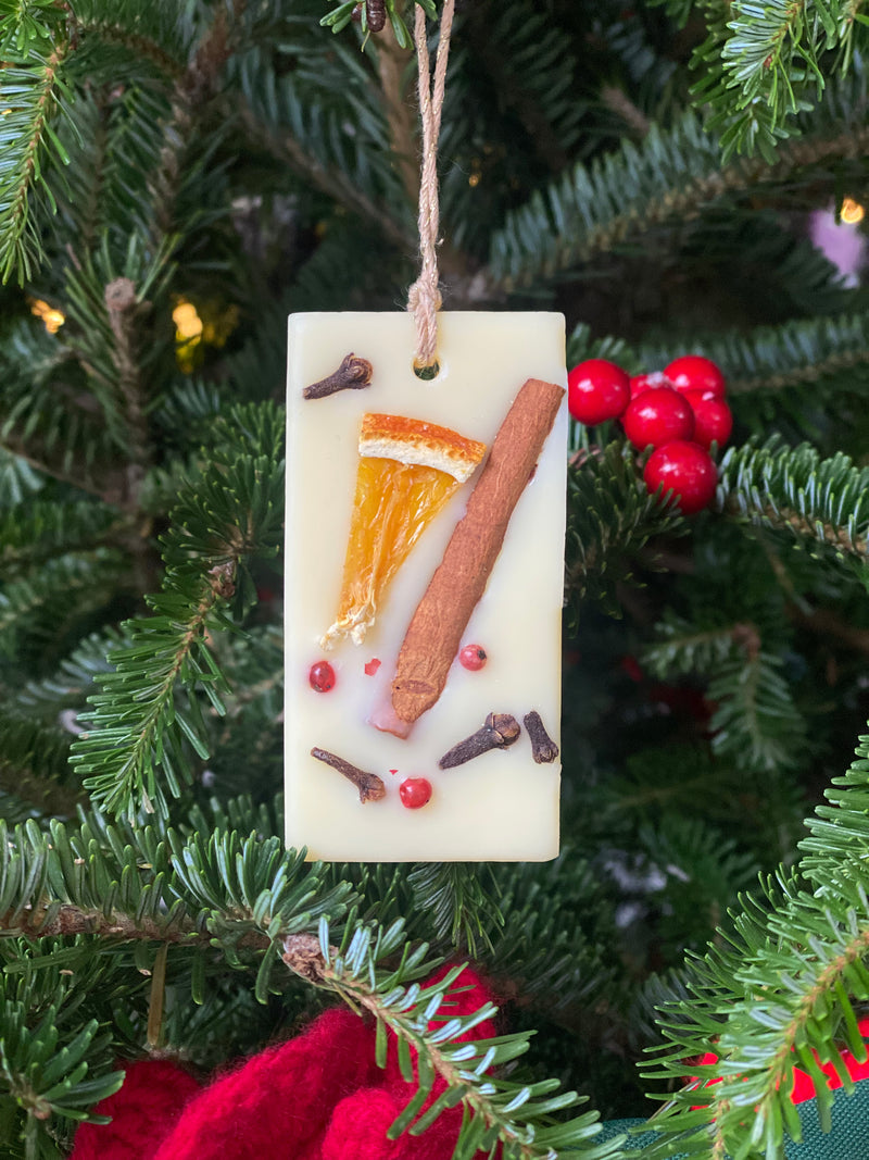 Cinnamon and Orange Christmas tree decorations / wax melts